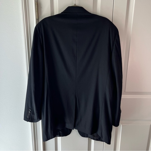 Vintage 2001 Banana Republic classic black 3 button blazer sport coat size 42R - Picture 4 of 10